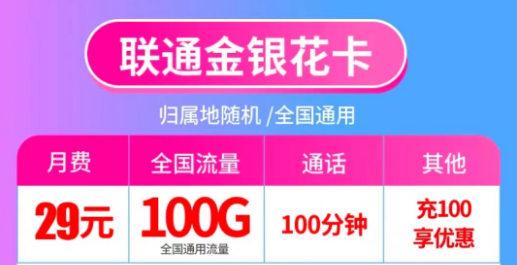 本周熱賣優惠好卡|聯通金銀花卡+聯通正規卡|29元官方正品！