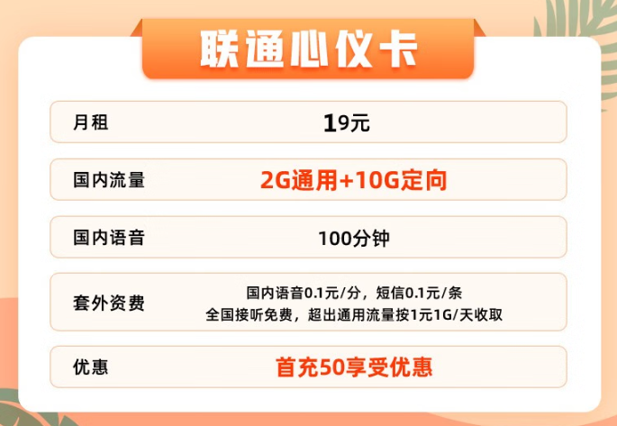 好用的聯(lián)通流量卡|低月租、資費低、性價比高！